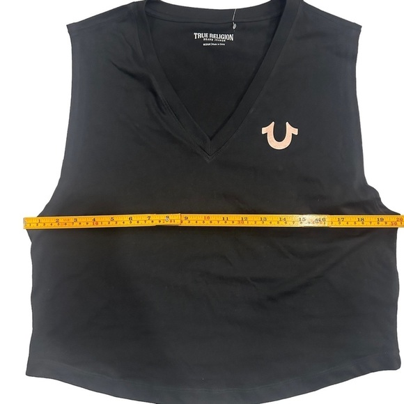 NWT Trueโ Religion Boxy TRBJ Tank with Lucky Horseshoe & Buddha Graphic - Picture 10 of 12